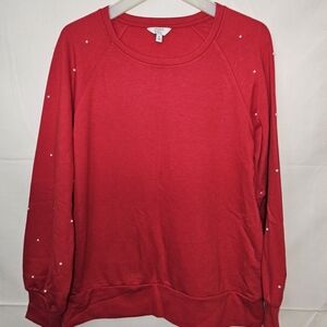 Soft Fleece W/ Pearls M NWOT